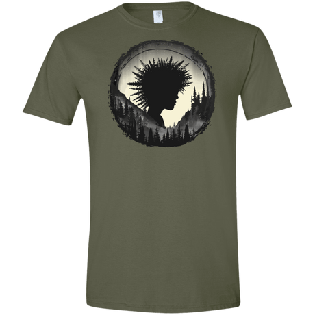 T-Shirts Military Green / S Camp Hair Men's Semi-Fitted Softstyle
