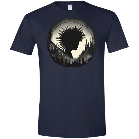 T-Shirts Navy / X-Small Camp Hair Men's Semi-Fitted Softstyle