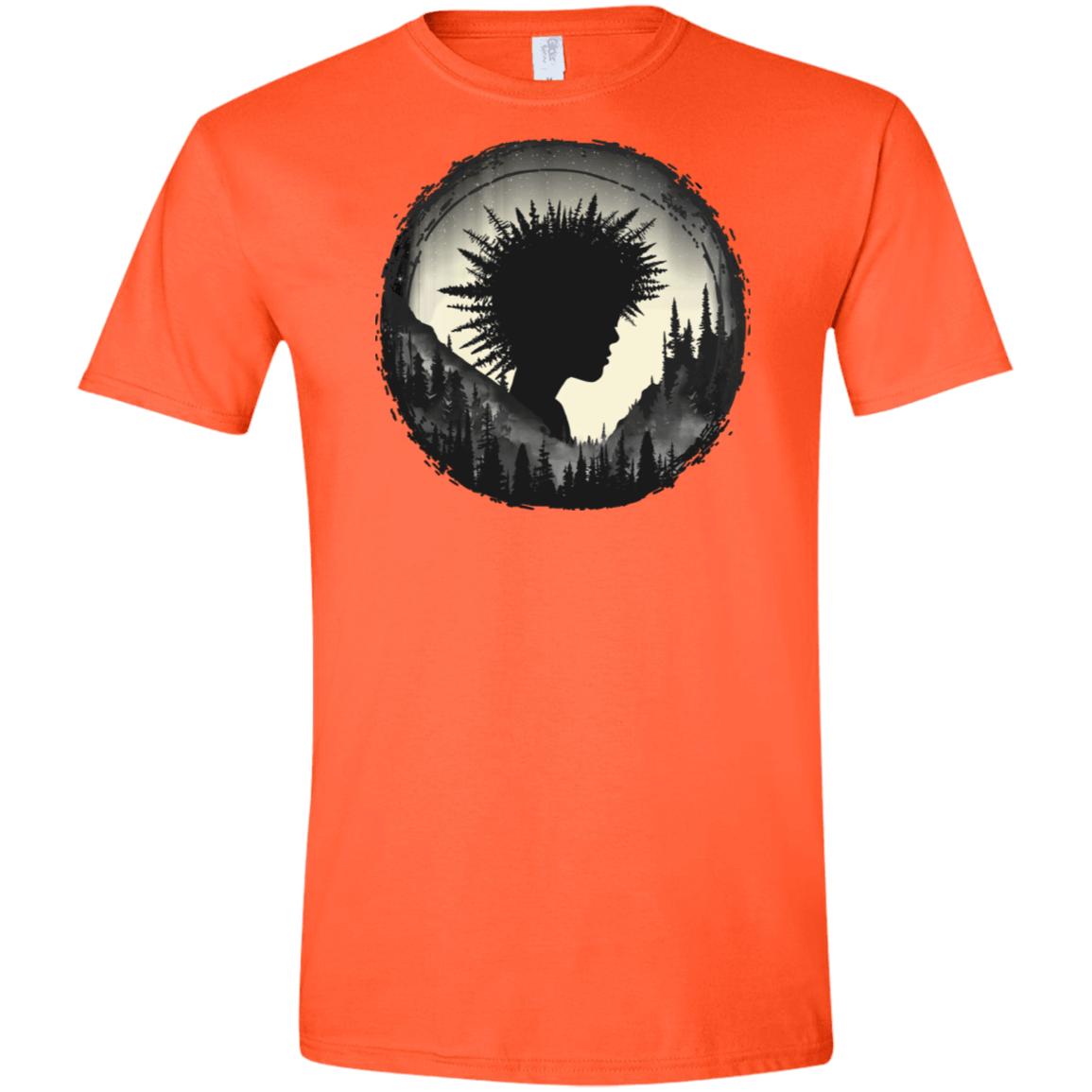 T-Shirts Orange / S Camp Hair Men's Semi-Fitted Softstyle