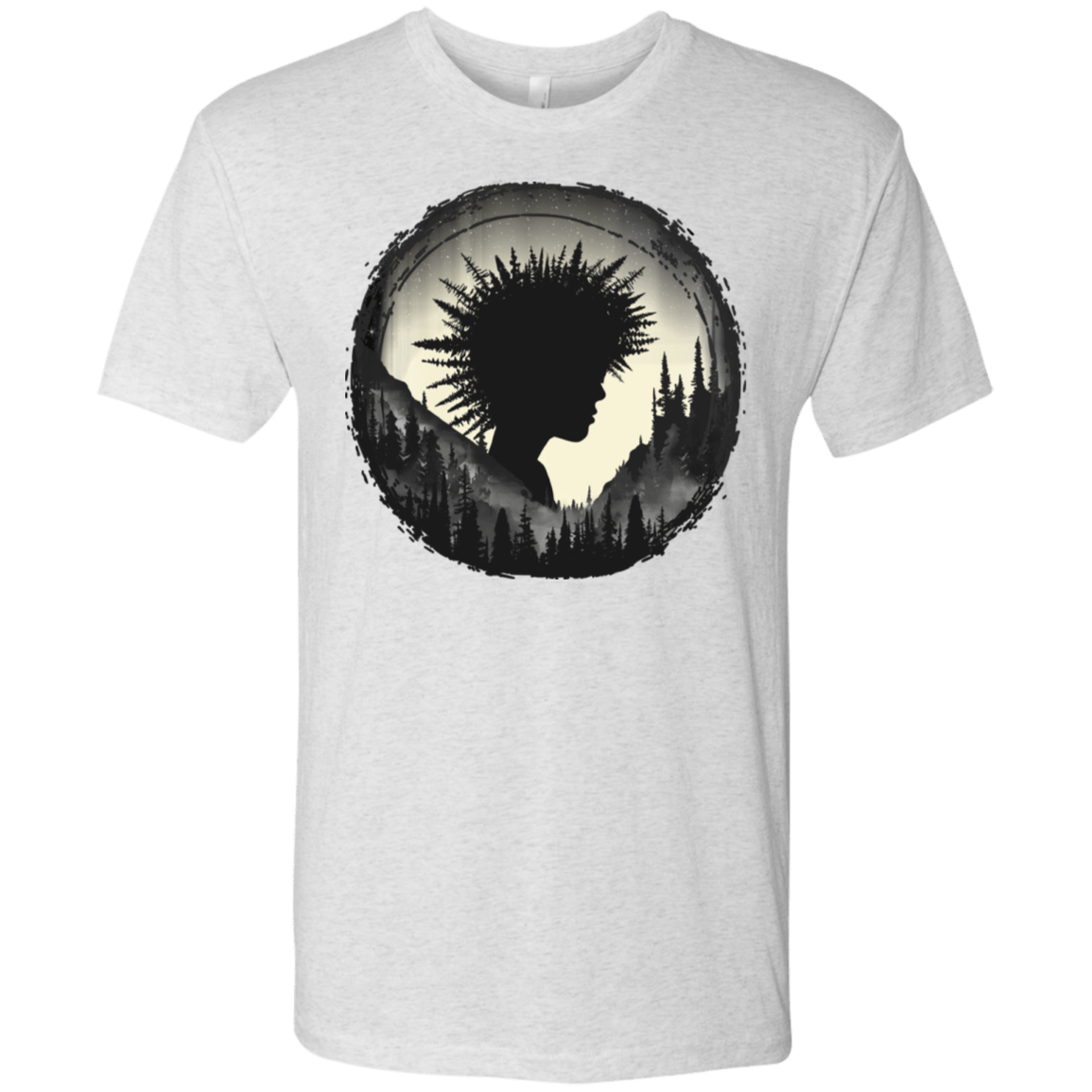 T-Shirts Heather White / S Camp Hair Men's Triblend T-Shirt