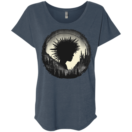 T-Shirts Indigo / X-Small Camp Hair Triblend Dolman Sleeve