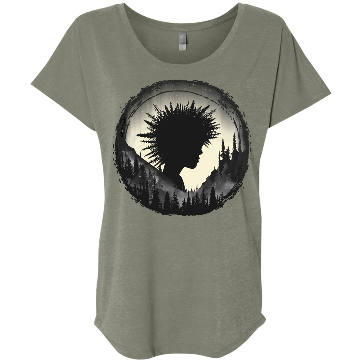 T-Shirts Venetian Grey / X-Small Camp Hair Triblend Dolman Sleeve