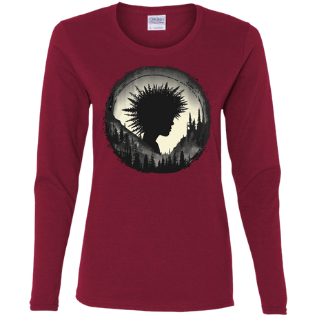 T-Shirts Cardinal / S Camp Hair Women's Long Sleeve T-Shirt