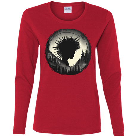 T-Shirts Red / S Camp Hair Women's Long Sleeve T-Shirt