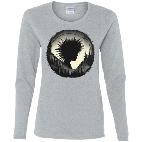 T-Shirts Sport Grey / S Camp Hair Women's Long Sleeve T-Shirt