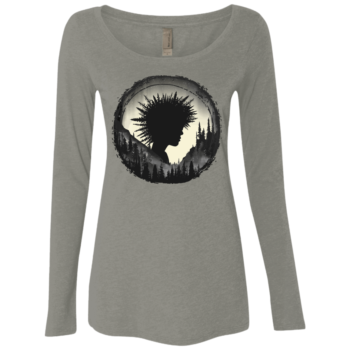 T-Shirts Venetian Grey / S Camp Hair Women's Triblend Long Sleeve Shirt