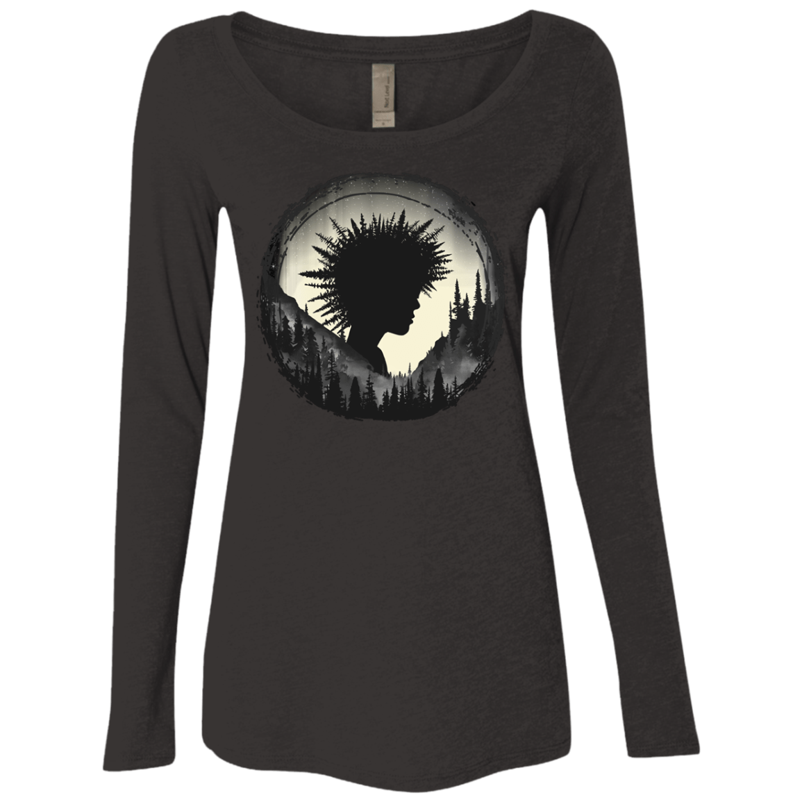 T-Shirts Vintage Black / S Camp Hair Women's Triblend Long Sleeve Shirt