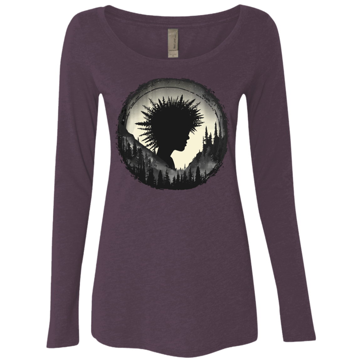 T-Shirts Vintage Purple / S Camp Hair Women's Triblend Long Sleeve Shirt