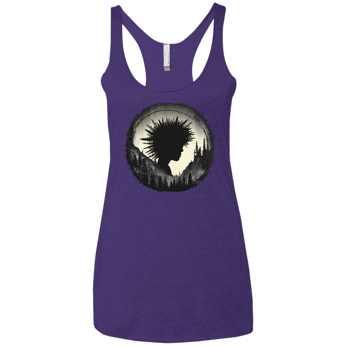 T-Shirts Purple Rush / X-Small Camp Hair Women's Triblend Racerback Tank