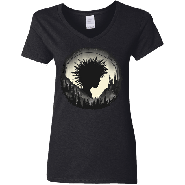 T-Shirts Black / S Camp Hair Women's V-Neck T-Shirt