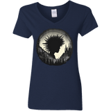 T-Shirts Navy / S Camp Hair Women's V-Neck T-Shirt