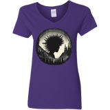 T-Shirts Purple / S Camp Hair Women's V-Neck T-Shirt