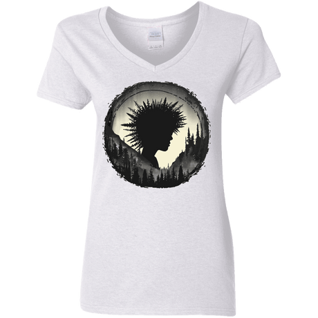 T-Shirts White / S Camp Hair Women's V-Neck T-Shirt