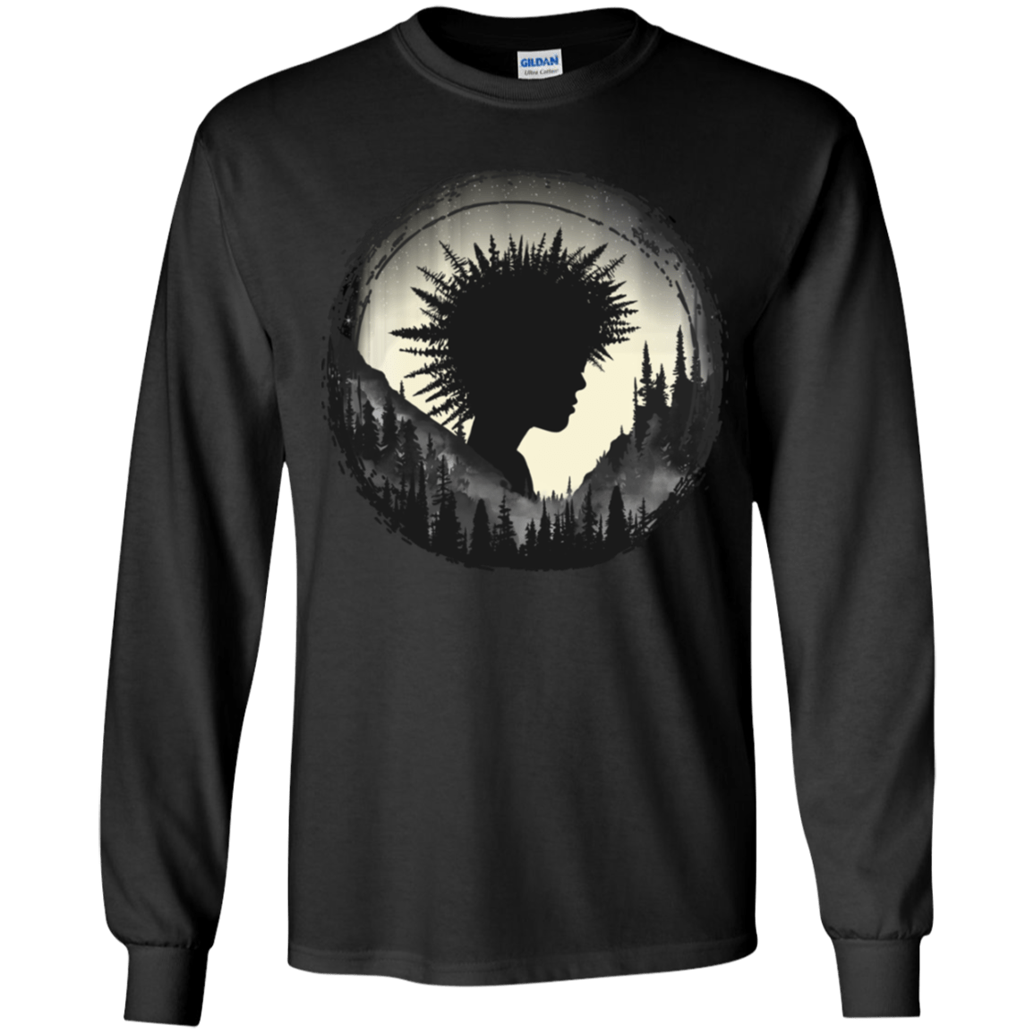 T-Shirts Black / YS Camp Hair Youth Long Sleeve T-Shirt