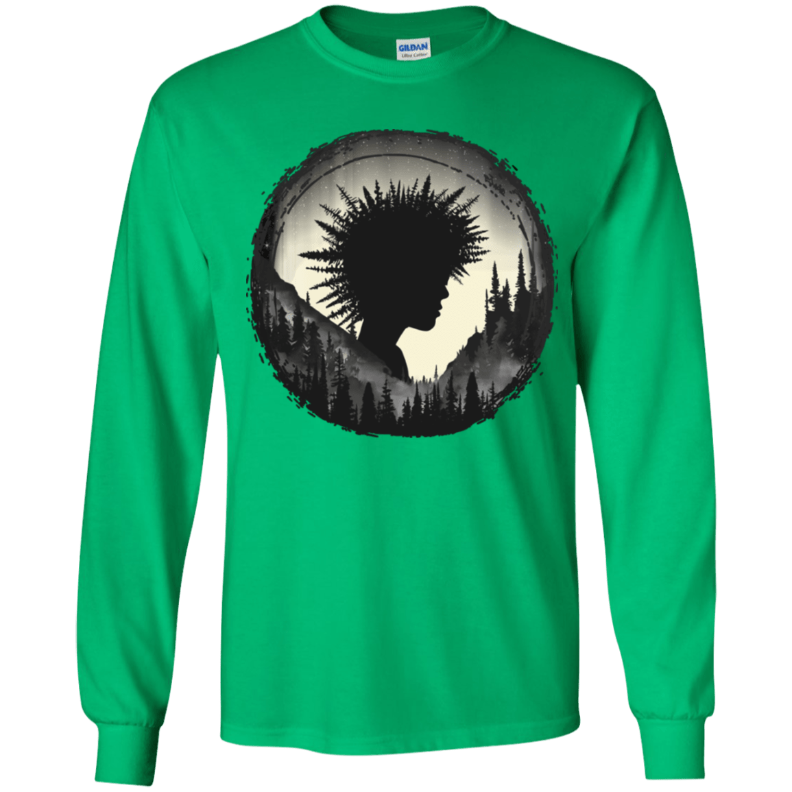 T-Shirts Irish Green / YS Camp Hair Youth Long Sleeve T-Shirt