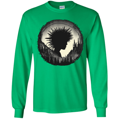 T-Shirts Irish Green / YS Camp Hair Youth Long Sleeve T-Shirt