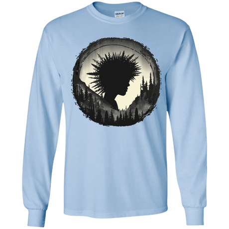 T-Shirts Light Blue / YS Camp Hair Youth Long Sleeve T-Shirt