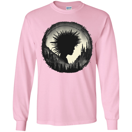 T-Shirts Light Pink / YS Camp Hair Youth Long Sleeve T-Shirt