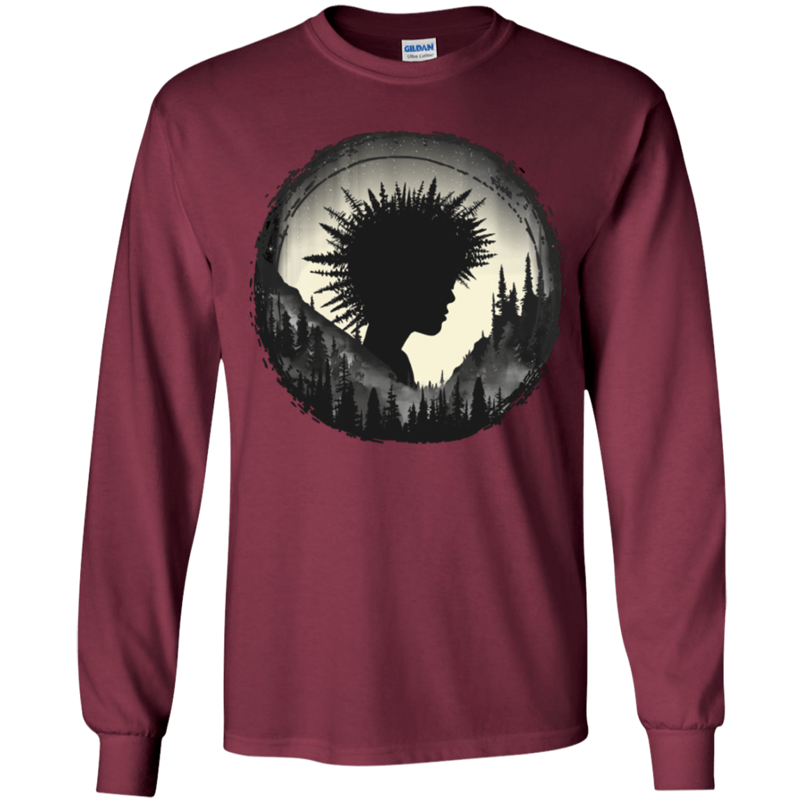 T-Shirts Maroon / YS Camp Hair Youth Long Sleeve T-Shirt
