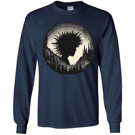 T-Shirts Navy / YS Camp Hair Youth Long Sleeve T-Shirt