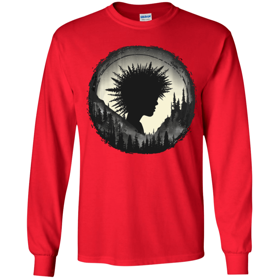 T-Shirts Red / YS Camp Hair Youth Long Sleeve T-Shirt