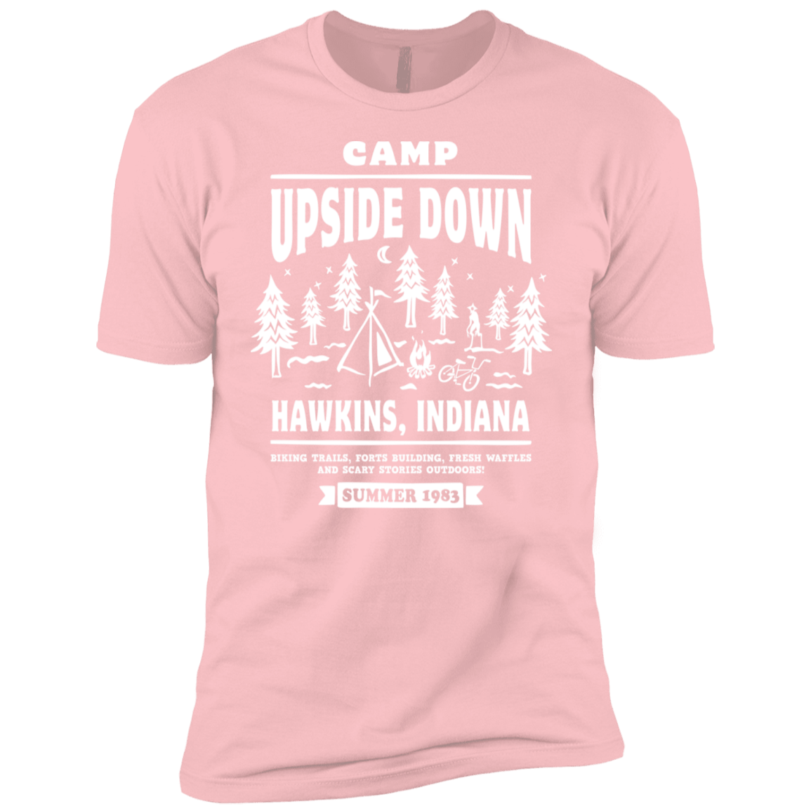 T-Shirts Light Pink / YXS Camp Upside Down Boys Premium T-Shirt