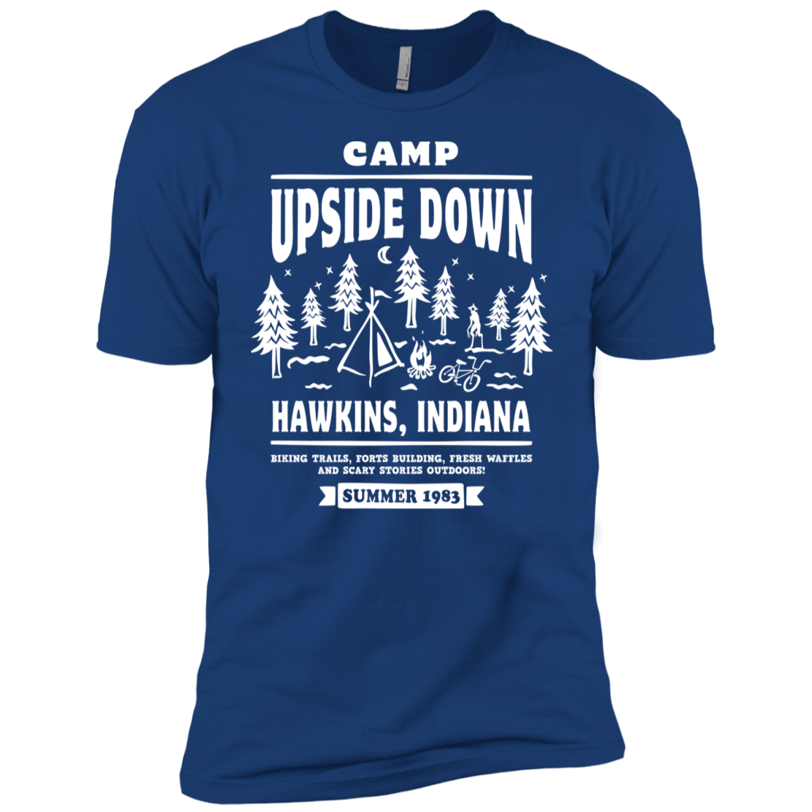 T-Shirts Royal / YXS Camp Upside Down Boys Premium T-Shirt
