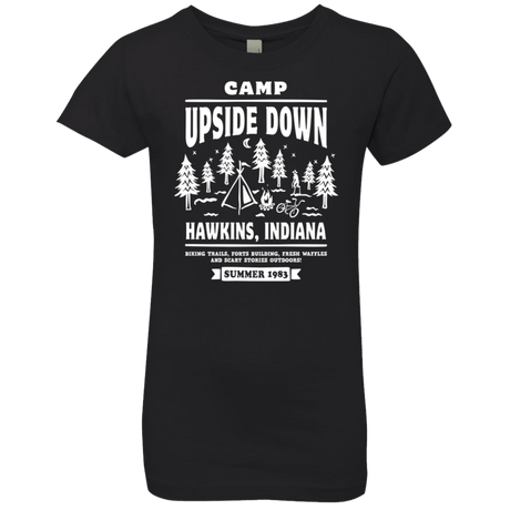T-Shirts Black / YXS Camp Upside Down Girls Premium T-Shirt