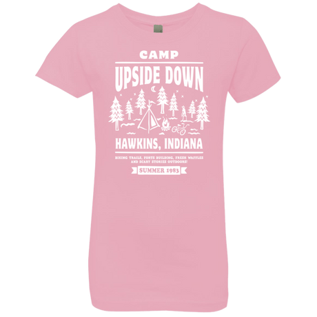T-Shirts Light Pink / YXS Camp Upside Down Girls Premium T-Shirt