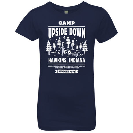 T-Shirts Midnight Navy / YXS Camp Upside Down Girls Premium T-Shirt