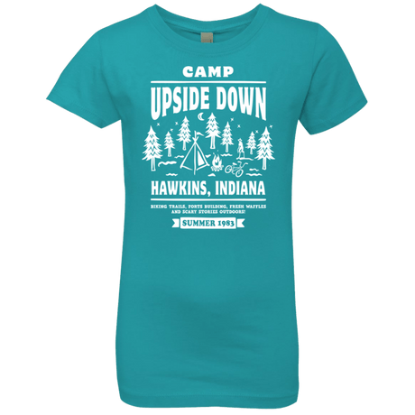 T-Shirts Tahiti Blue / YXS Camp Upside Down Girls Premium T-Shirt