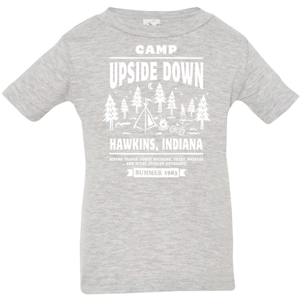 T-Shirts Heather Grey / 6 Months Camp Upside Down Infant Premium T-Shirt