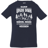 T-Shirts Navy / 6 Months Camp Upside Down Infant Premium T-Shirt
