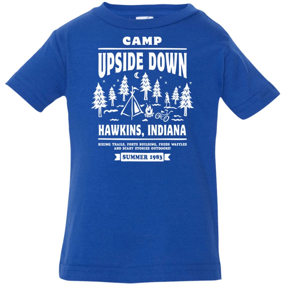 T-Shirts Royal / 6 Months Camp Upside Down Infant Premium T-Shirt
