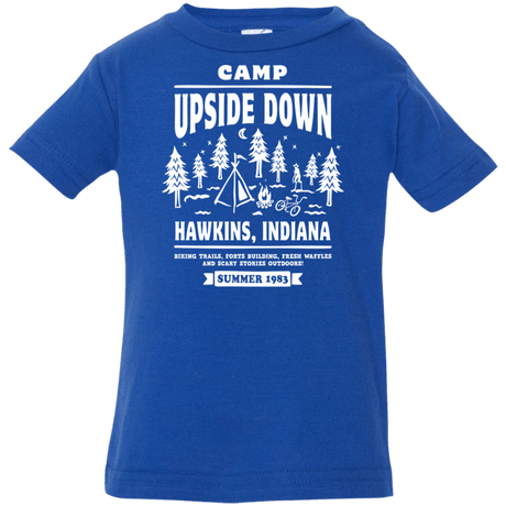 T-Shirts Royal / 6 Months Camp Upside Down Infant Premium T-Shirt