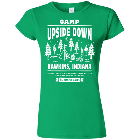 T-Shirts Irish Green / S Camp Upside Down Junior Slimmer-Fit T-Shirt