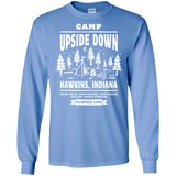 T-Shirts Carolina Blue / S Camp Upside Down Men's Long Sleeve T-Shirt