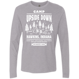 T-Shirts Heather Grey / S Camp Upside Down Men's Premium Long Sleeve