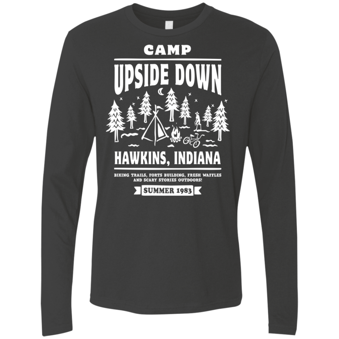 T-Shirts Heavy Metal / S Camp Upside Down Men's Premium Long Sleeve