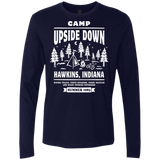 T-Shirts Midnight Navy / S Camp Upside Down Men's Premium Long Sleeve