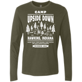 T-Shirts Military Green / S Camp Upside Down Men's Premium Long Sleeve