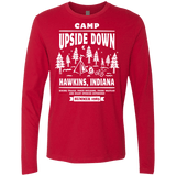 T-Shirts Red / S Camp Upside Down Men's Premium Long Sleeve