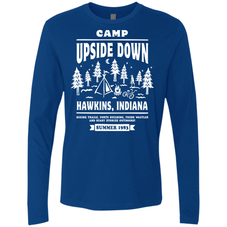 T-Shirts Royal / S Camp Upside Down Men's Premium Long Sleeve