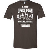 T-Shirts Dark Chocolate / S Camp Upside Down Men's Semi-Fitted Softstyle