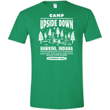 T-Shirts Heather Irish Green / S Camp Upside Down Men's Semi-Fitted Softstyle