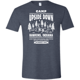 T-Shirts Heather Navy / S Camp Upside Down Men's Semi-Fitted Softstyle