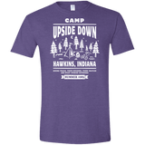 T-Shirts Heather Purple / S Camp Upside Down Men's Semi-Fitted Softstyle