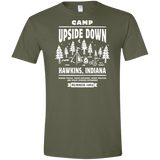 T-Shirts Military Green / S Camp Upside Down Men's Semi-Fitted Softstyle