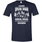 T-Shirts Navy / X-Small Camp Upside Down Men's Semi-Fitted Softstyle