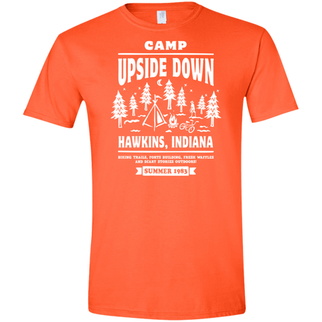 T-Shirts Orange / S Camp Upside Down Men's Semi-Fitted Softstyle